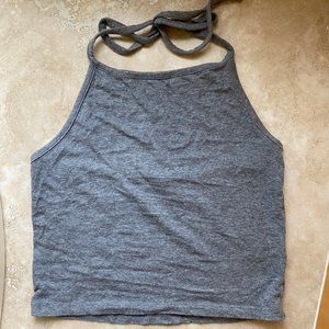 Brandy Melville Grey Halter Top